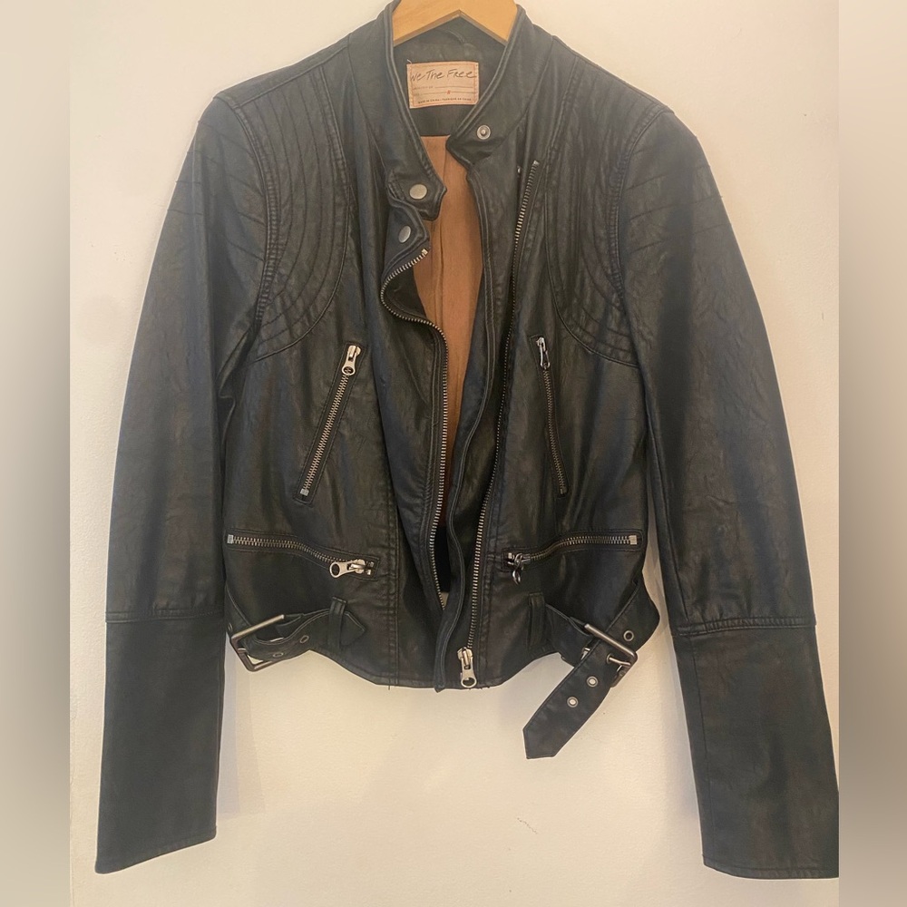 Free People Leather Jacket - Perfect for Fall
